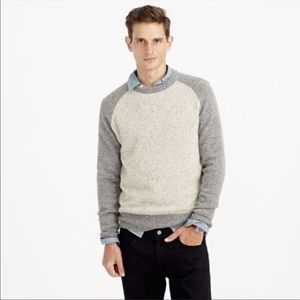 J.Crew Men’s S Gray Donegal Wool Sweater